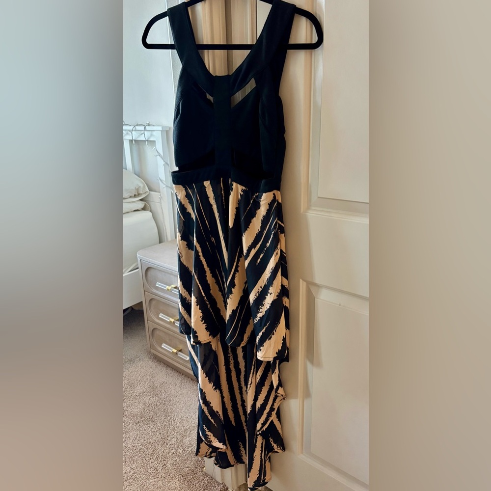 High-Lo Animal Print Dress